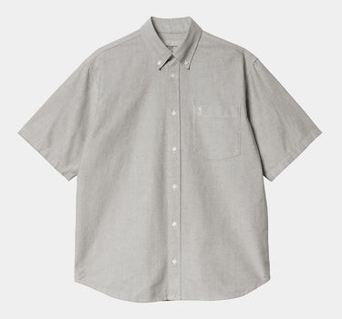 CARHARTT WIP BRAXTON SHIRT I031454 CHARCOAL SHORT SLEEVES