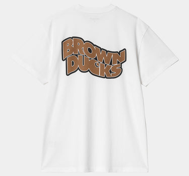 CARHARTT WIP BROWN DUCKS T-SHIRT I033980 WHITE