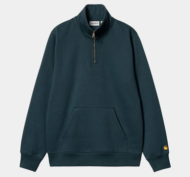 CARHARTT WIP CHASE NECK ZIP SWEATSHIRT I033665 DUCK BLUE