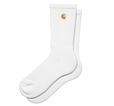 CARHARTT WIP CHASE SOCKS I029421 WHITE CALZINO SPUGNA