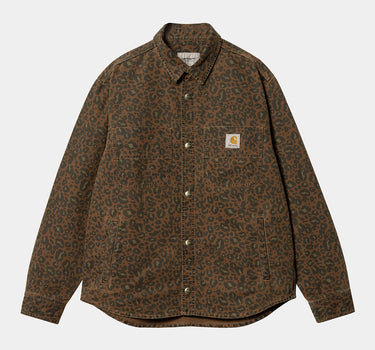 CARHARTT WIP CONRO SHIRT JACKET I033767 CAMO LEO TAMARIND