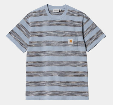 Carhartt Wip Dodson Pocket T-shirt I033679 Misty Sky Waffle