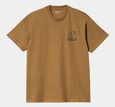 CARHARTT WIP GROUNDWORKS T-SHIRT I03289 HAMILTON BROWN