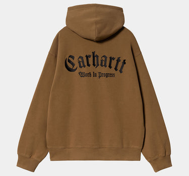 Carhartt WIP 후드 오닉 스크립트 스웨트 셔츠 i032865 해밀턴 브라운