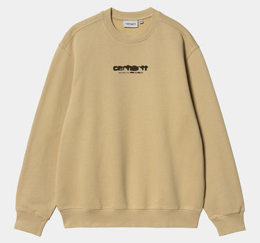 Carhartt WIP 잉크 블리드 스웨트 셔츠 I032866 SABLE 담배