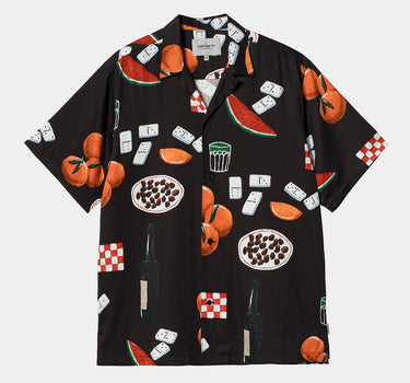 CARHARTT WIP ISIS MARIA DINNER SHIRT PRINT BLACK