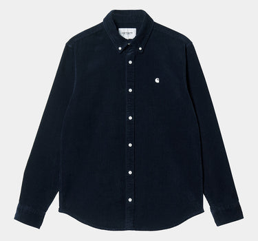 CARHARTT WIP MADISON CORD SHIRT I029958 DARK NAVY