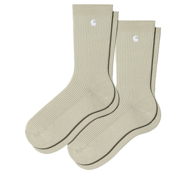 Carhartt Wip Madison SOCKS I030923 Beryl White Pairs Pack