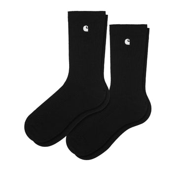 Carhartt Wip Madison SOCKS I030923 Black 2 Pairs Pack