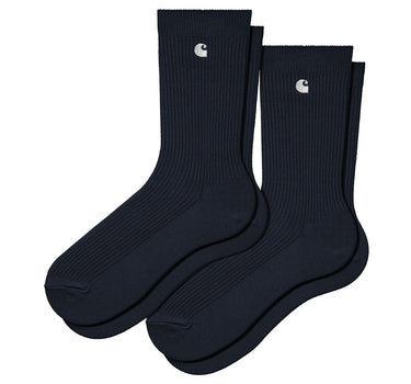 CARHARTT WIP MADISON SOCKS I030923 DARK NAVY 2 PAIRS PACK