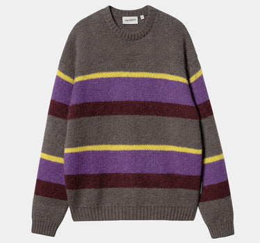 CARHARTT WIP MERTON SWEATER I033916 SUNDLING STRIPE AURA