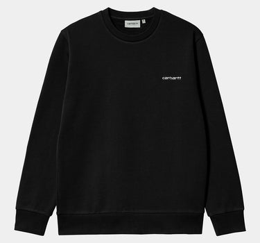 CARHARTT WIP SCRIPT EMBROIDERY SWEATSHIRT I033657 BLACK