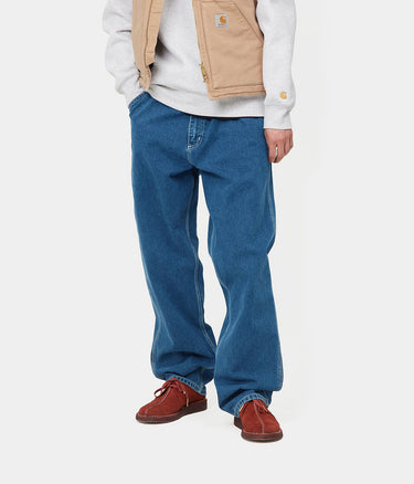 Carhartt WIP SIMPLE PANT I022947 BLUE STONE WASHED - Shoelosophy