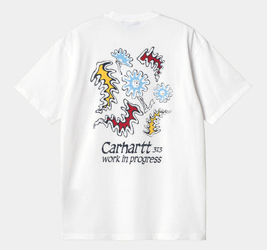 CARHARTT WIP SPLASH T-SHIRT I032147 WHITE GARMENT DYED