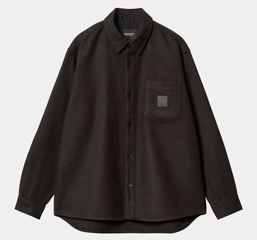 CARHARTT WIP TRUMAN SHIRT I033829 CHOCOLATE BLACK