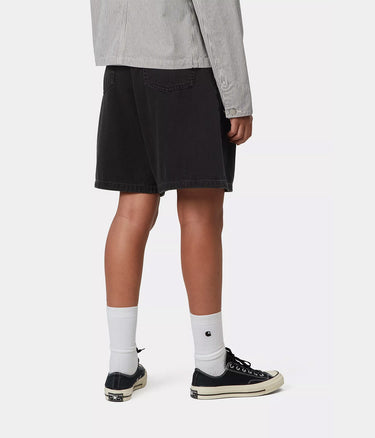 CARHARTT WIP WOMENS ALTA SHORT I033345 BLACK STONE WASHED - Shoelosophy