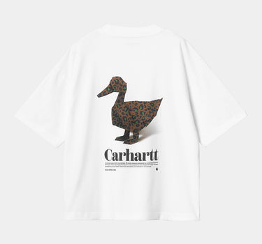 CARHARTT WIP WOMENS FOLD LEO T-SHIRT I034007 WHITE