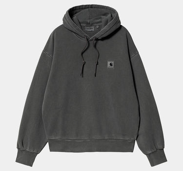 CARHARTT WIP WOMENS HOODED NELSON SWEATSHIRT I032741 GRAPHITE