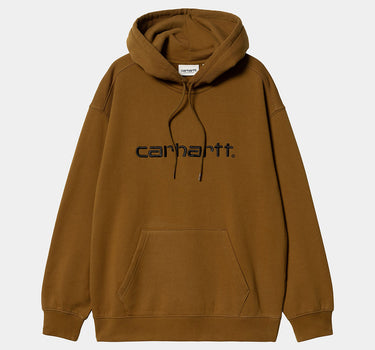 CARHARTT WIP WOMENS HOODED SWEATSHIRT I032695 DEEP HAMILTON BROWN