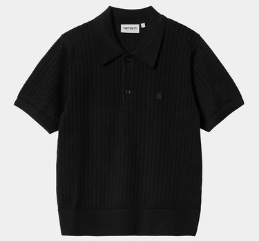 CARHARTT WIP WOMENS NORLINA POLO I033715 BLACK