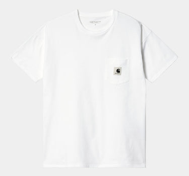 CARHARTT WIP WOMENS POCKET T-SHIRT I030793 WHITE