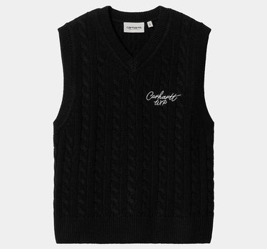 Carhartt Wip Womens Signature Vest I033882 Black Wax