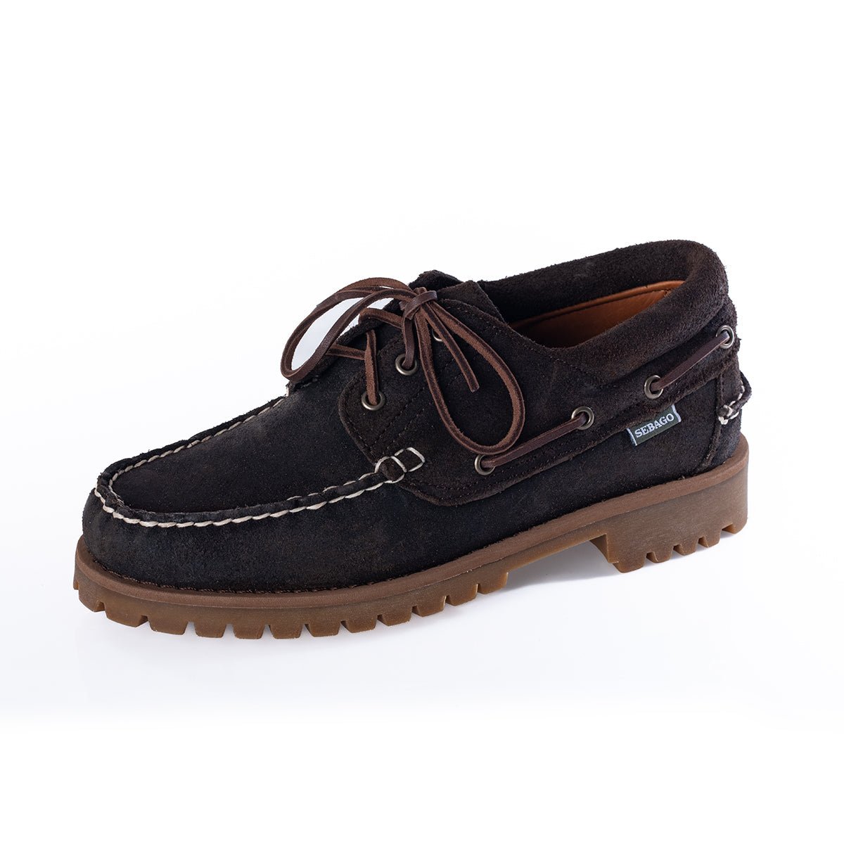 SEBAGO - SEBAGO CAMPSIDES ACADIA 74114CW DARK BROWN WAXED SUEDE