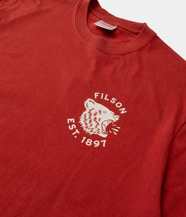 FILSON BEAR GRAPHIC T-SHIRT FMTEE0140 CHILI OIL