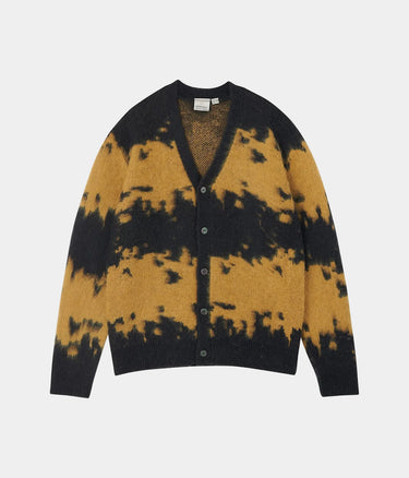 GRAMICCI MOHAIR SPLATTER CARDIGAN G6FM-J038 SAFRON