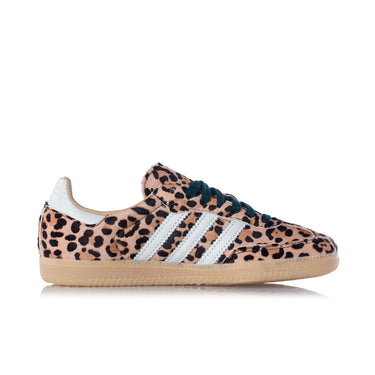 ADIDAS WOMENS SAMBA OG KI6674 MAGIC BEIGE IVORY LEOPARD PRINT
