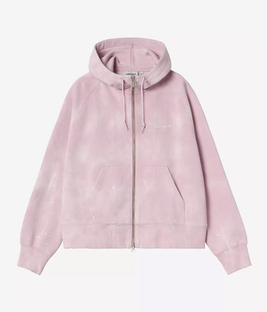 CARHARTT WIP WOMENS HOODED PAINTER JACKET I036842 HORTENSIA DESTROY WASH SPLATTER