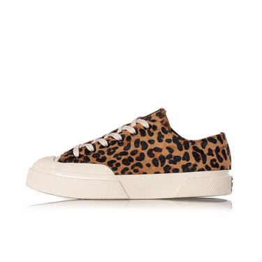 SUPERGA ARTIFACT 2432 WORKS LEOPARD CALFHAIR S2161QW LEOPARD PRINT OFF WHITE
