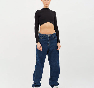 DR DENIM LIZZIE TOP BLACK