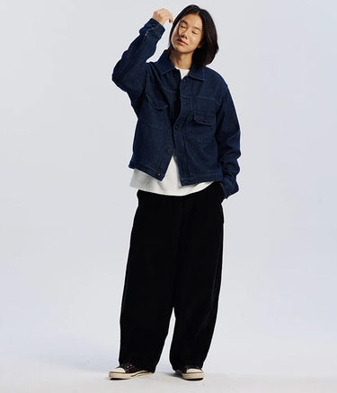 FRIZMWORKS CORDUROY BALLOON PANTS BLACK