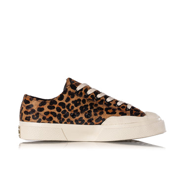 SUPERGA ARTIFACT 2432 WORKS LEOPARD CALFHAIR S2161QW LEOPARD PRINT OFF WHITE