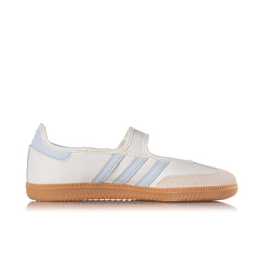 ADIDAS WOMENS SAMBA JANE JR7339 CLOUD WHITE GUM HALO BLUE
