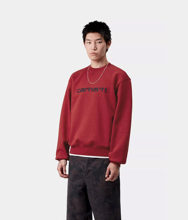 CARHARTT WIP CARHARTT SWEATSHIRT I030546 SCARLET GRAPHITE