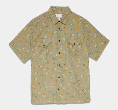 Filson Lt WT Alaskan Guide Shirt Short Sleeve Lures Olive