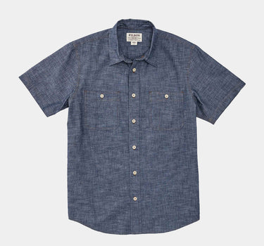 FILSON SHORT SLEEVE CHAMBRAY SHIRT INDIGO