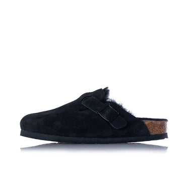 BIRKENSTOCK BOSTON SHEARLING BLACK 0259883 MADE IN GERMANY