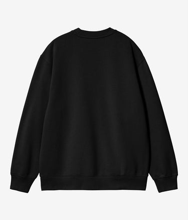 CARHARTT WIP WOMENS CARHARTT SWEATSHIRT I033647 BLACK HORTENSIA