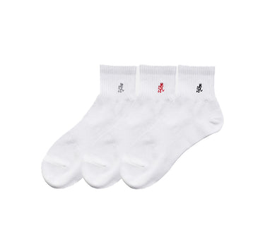 Gramicci Basic SOCKS ANKLE WHITE PACK OF 3