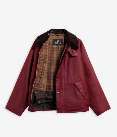 BARBOUR HERITAGE SELECT OVERSIZED TRANSPORT JACKET MWX1678 BIKING RED
