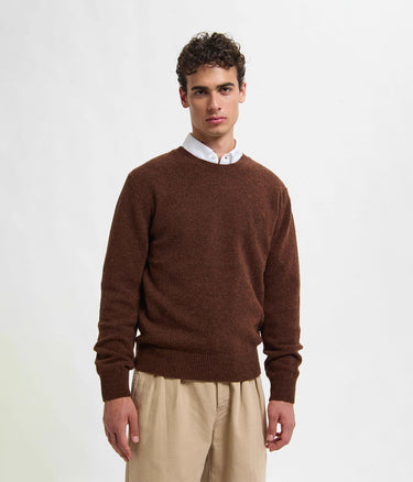 BARACUTA SHETLAND CREWNECK BRMAG0200 SLATE MAGLIONE UOMO