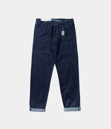 CHESAPEAKE'S FATIGUE PANT DENIM SELVEDGE GRAVES RINSED