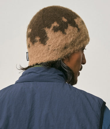 GRAMICCI MOHAIR SPLATTER BEANIE G6FA-039 TAUPE