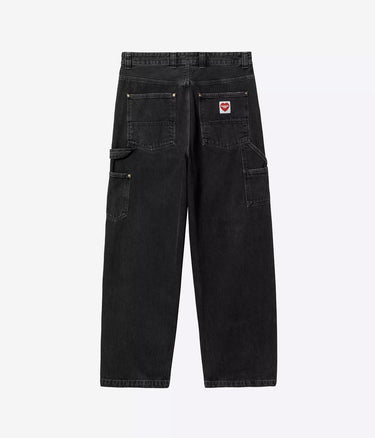 CARHARTT WIP NASH DOUBLE KNEE PANT I032106 BLACK STONE WASHED