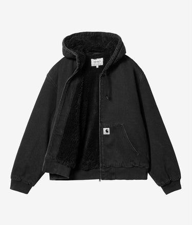 CARHARTT WIP WOMENS OG ACTIVE JACKET I032240 BLACK STONE WASHED