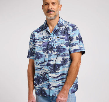 Lee 101 Camp Shirt Drama Blue