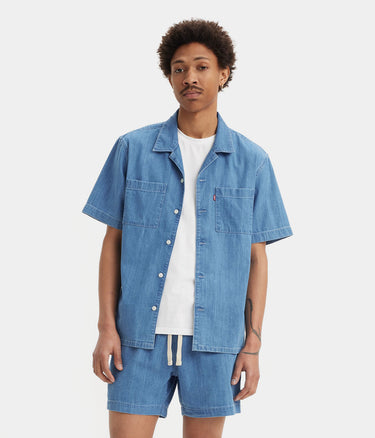 LEVI'S CLASSIC CAMP SHIRT A8457-0007 SUN STARES DENIM